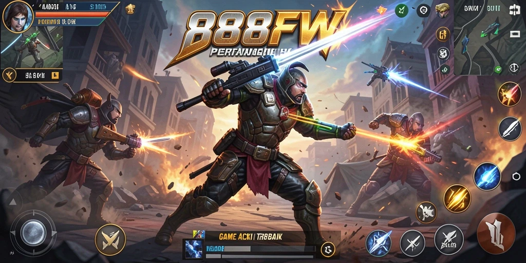Screenshot menunjukkan aksi seru di dalam game 888FW.