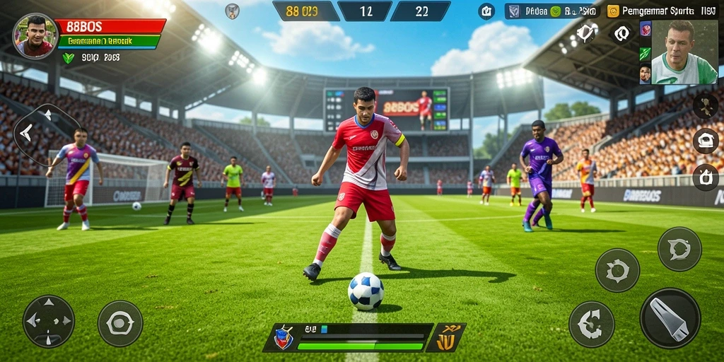 Tampilan gameplay seru dari permainan olahraga 88BOS.