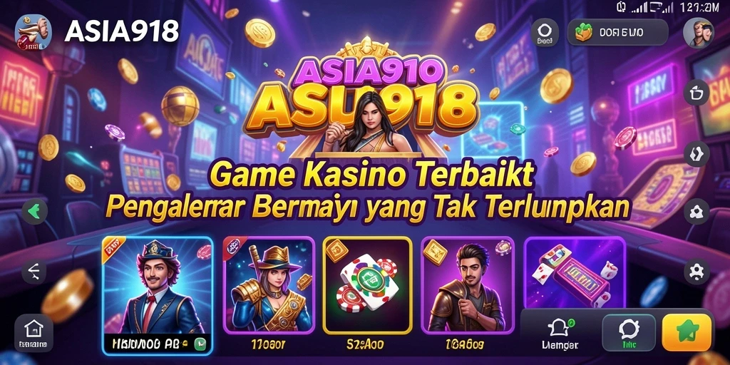 Screenshot utama ASIA918 menampilkan pengalaman permainan Kasino yang menarik.