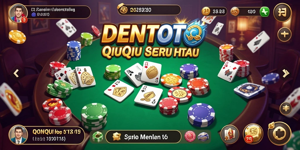 Screenshot DENTOTO menampilkan aksi seru permainan QiuQiu.