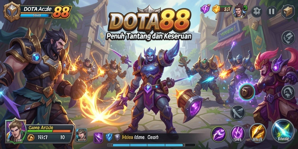 Tampilan gameplay DOTA88 yang seru dan mengasyikkan.