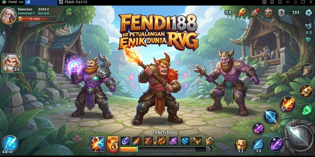 Tampilan dinamis dari gameplay RPG FENDI188 yang menarik.