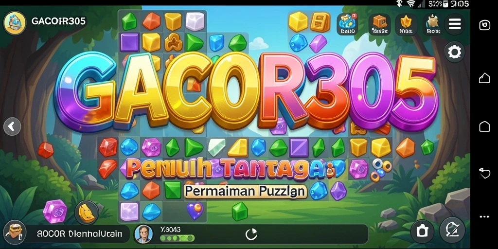 Tampilan menarik dari gameplay GACOR305 dengan berbagai teka-teki.
