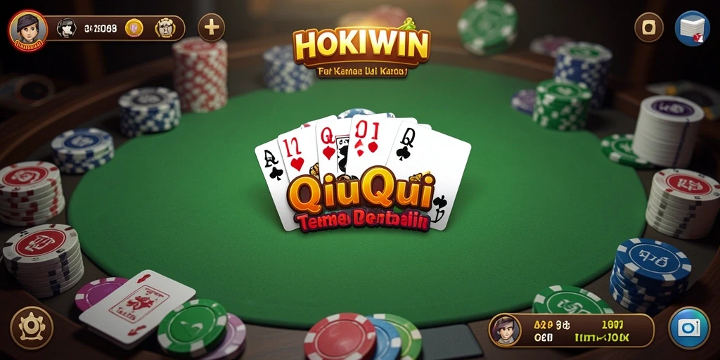Tampilan gameplay QiuQiu yang seru dan menantang.