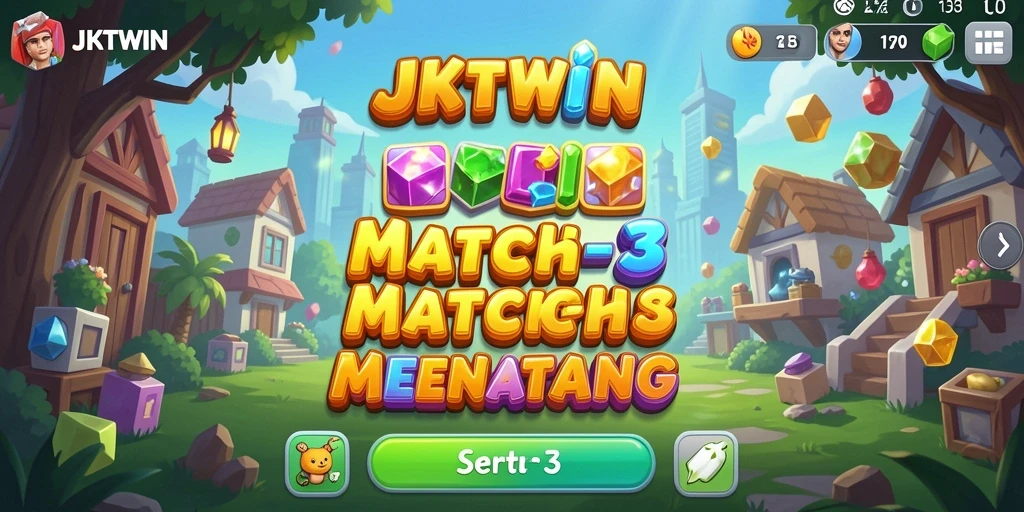 Tampilan gameplay JKTWIN yang seru dan menantang.