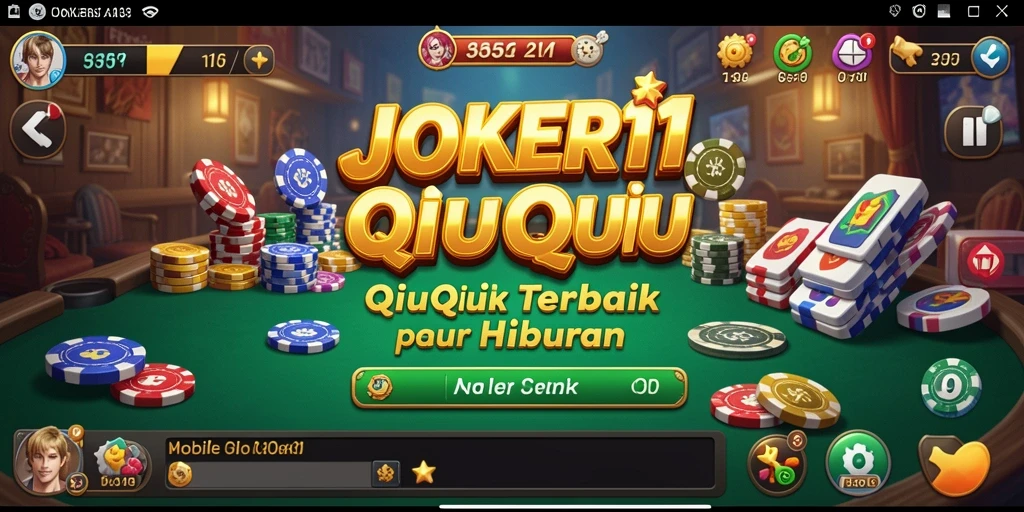 Tangkapan layar gameplay JOKER11 menampilkan kartu QiuQiu yang mendebarkan.