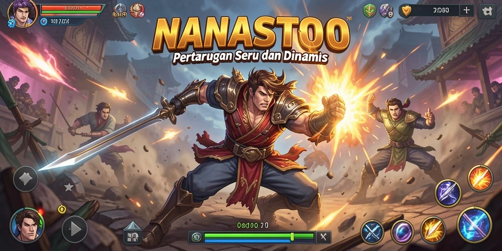 Tampilan gameplay NANASTOTO yang seru dan menegangkan.