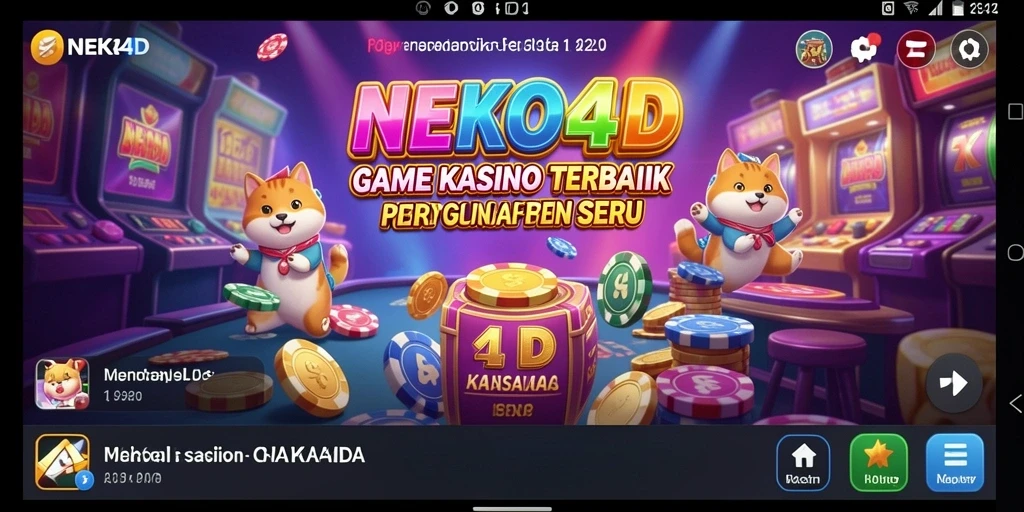 Tampilan gameplay NEKO4D yang menarik dan seru.