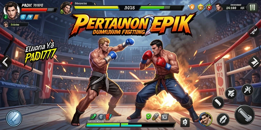 Tampilan menarik dari gameplay PADI777 yang menegangkan di arena Fighting.