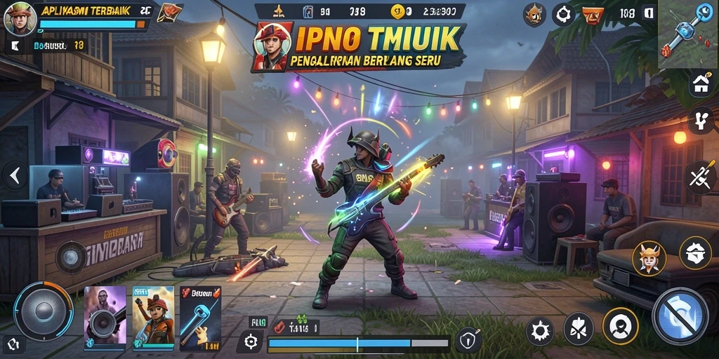 Tangkapan layar gameplay RP8 yang menarik saat bermain musik.