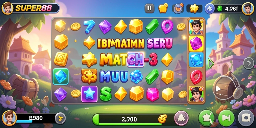 Gambaran gameplay SUPER88 yang menarik dan penuh warna.