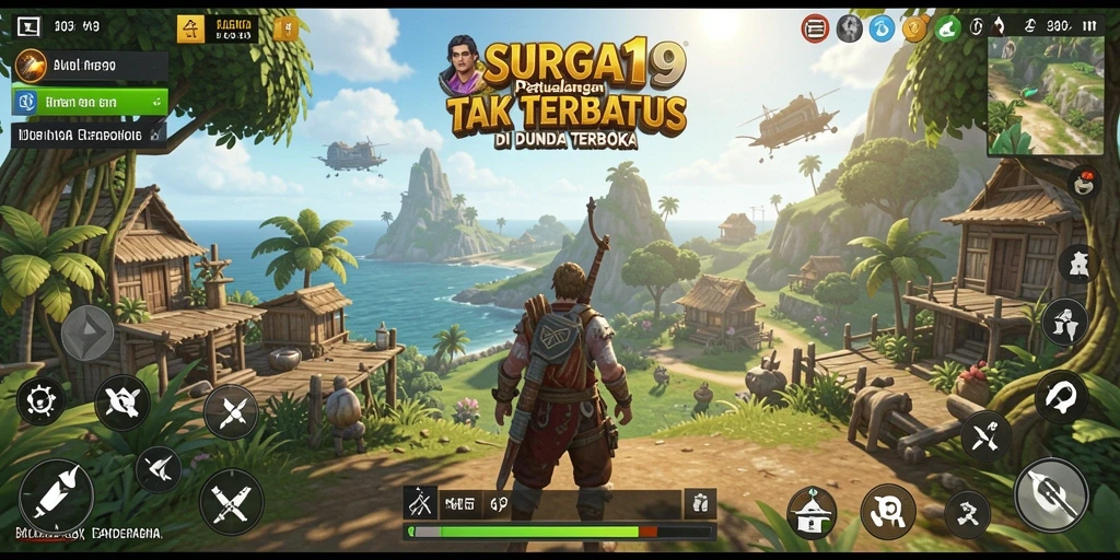 Gameplay SURGA19 yang menawan di dunia terbuka.