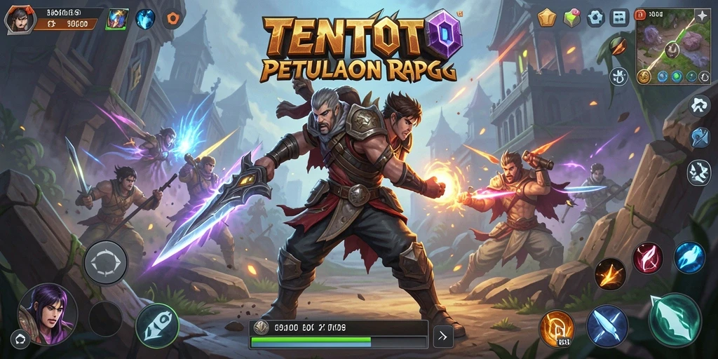 Tampilan gameplay TENTOTO yang mendebarkan dalam pertempuran ARPG.