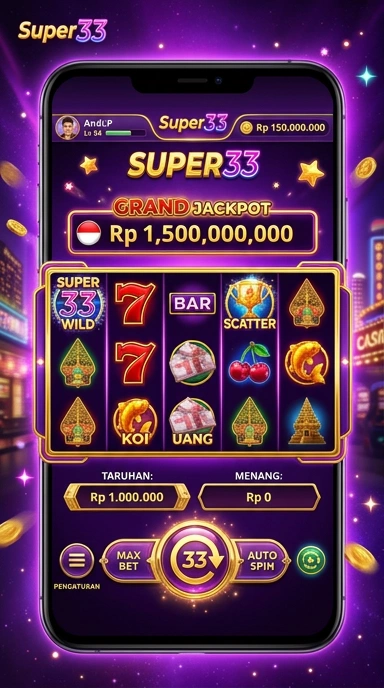 Pengguna sedang menelusuri aplikasi di super33 dengan nyaman.